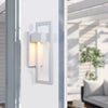 Landal outdoor wall light, White/Small