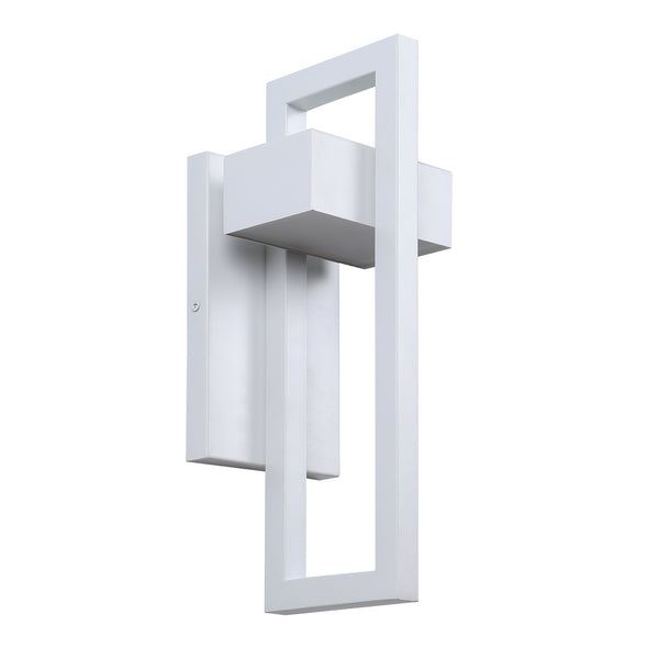 Landal outdoor wall light, White/Small
