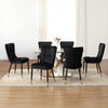 Light Lager Dining Chair in Black Azal Velvet
