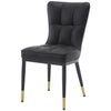 Light Lager Dining Chair in Black Jaen Leather