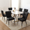 Light Lager Dining Chair in Black Jaen Leather