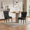Light Lager Dining Chair in Black Jaen Leather