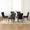 Light Lager Dining Chair in Black Jaen Leather