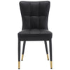 Light Lager Dining Chair in Black Jaen Leather