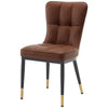 Light Lager Dining Chair in Coffee Jaen Leather