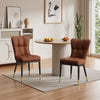 Light Lager Dining Chair in Coffee Jaen Leather