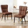 Light Lager Dining Chair in Coffee Jaen Leather