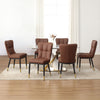 Light Lager Dining Chair in Coffee Jaen Leather