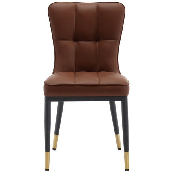 Light Lager Dining Chair in Coffee Jaen Leather