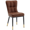 Light Lager Dining Chair in Coffee Jaen Leather