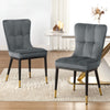 Light Lager Dining Chair in Gray Azal Velvet