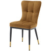 Light Lager Dining Chair in Khaki Azal Velvet