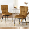 Light Lager Dining Chair in Khaki Azal Velvet