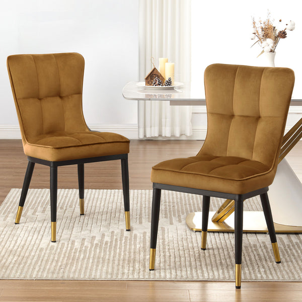 Light Lager Dining Chair in Khaki Azal Velvet