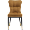 Light Lager Dining Chair in Khaki Azal Velvet