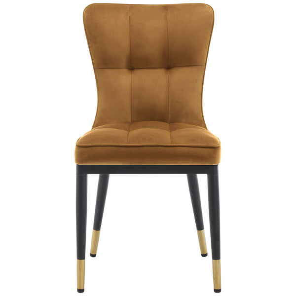 Light Lager Dining Chair in Khaki Azal Velvet