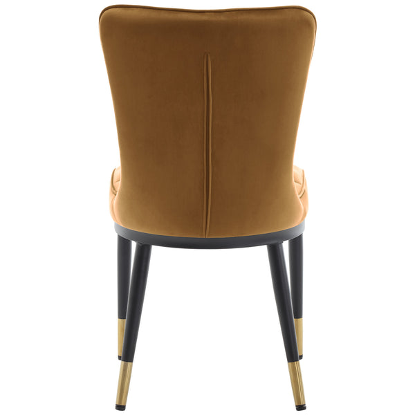 Light Lager Dining Chair in Khaki Azal Velvet