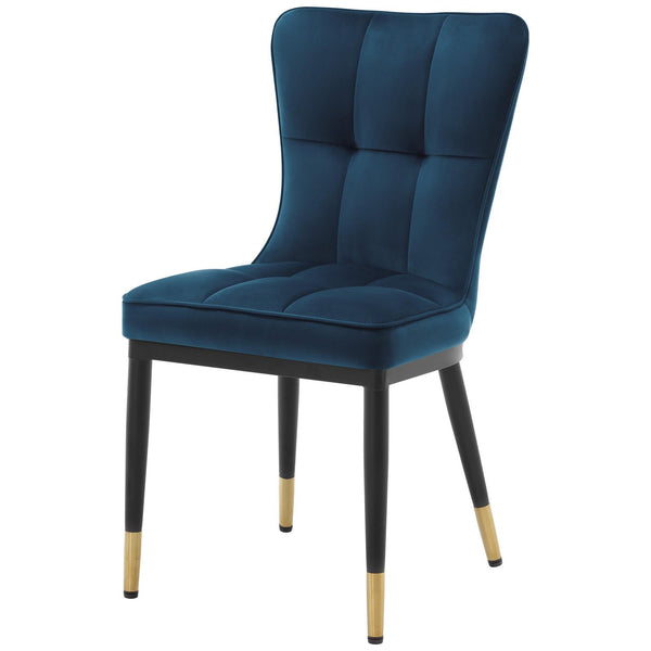 Light Lager Dining Chair in Lake Azal Velvet