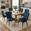 Light Lager Dining Chair in Lake Azal Velvet