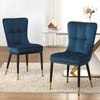 Light Lager Dining Chair in Lake Azal Velvet
