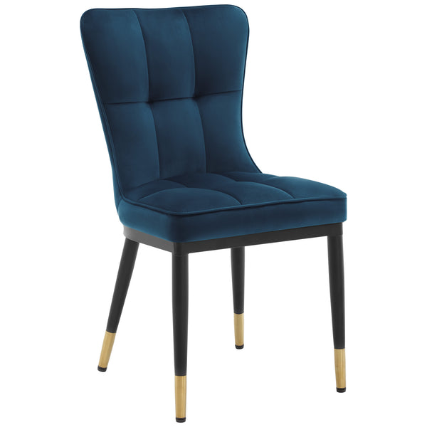 Light Lager Dining Chair in Lake Azal Velvet