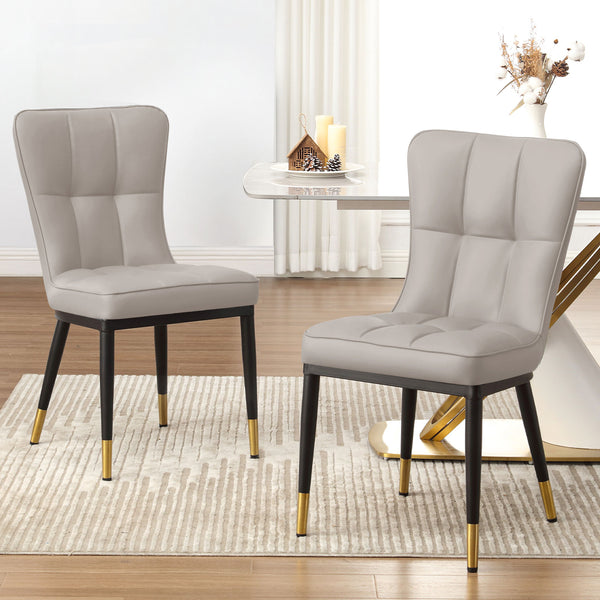 Light Lager Dining Chair in Pebble Jaen Leather