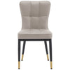 Light Lager Dining Chair in Pebble Jaen Leather