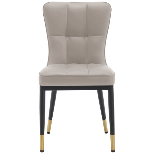 Light Lager Dining Chair in Pebble Jaen Leather