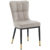 Light Lager Dining Chair in Pebble Jaen Leather