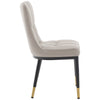 Light Lager Dining Chair in Pebble Jaen Leather