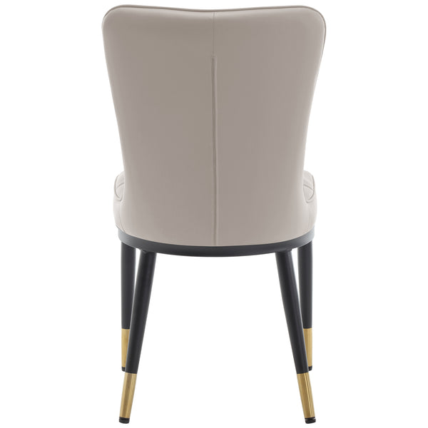 Light Lager Dining Chair in Pebble Jaen Leather