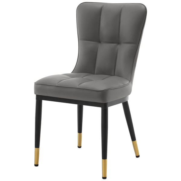 Light Lager Dining Chair in Slate Jaen Leather