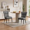 Light Lager Dining Chair in Slate Jaen Leather