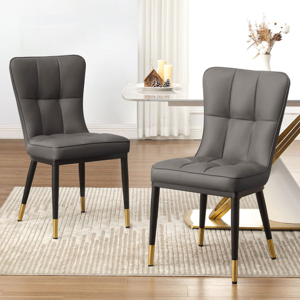 Light Lager Dining Chair in Slate Jaen Leather