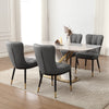 Light Lager Dining Chair in Slate Jaen Leather