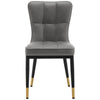 Light Lager Dining Chair in Slate Jaen Leather