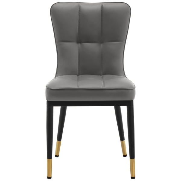 Light Lager Dining Chair in Slate Jaen Leather
