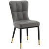Light Lager Dining Chair in Slate Jaen Leather