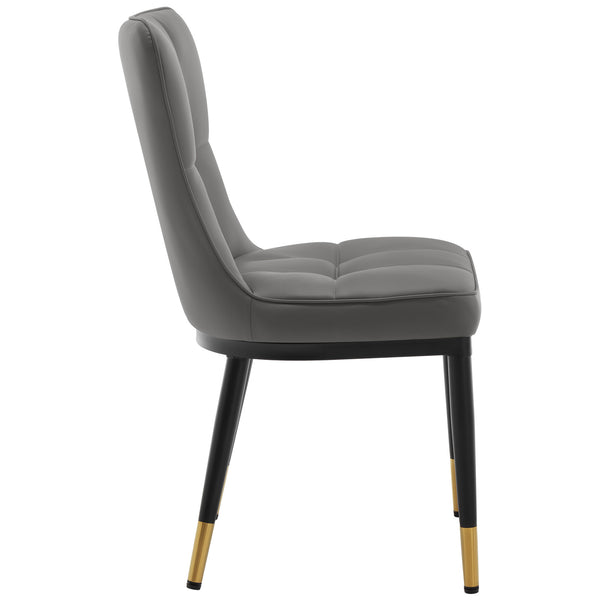 Light Lager Dining Chair in Slate Jaen Leather