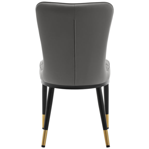 Light Lager Dining Chair in Slate Jaen Leather