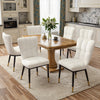 Light Lager Dining Chair in White Azal Velvet