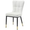 Light Lager Dining Chair in White Jaen Leather