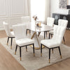 Light Lager Dining Chair in White Jaen Leather