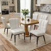 Light Lager Dining Chair in White Jaen Leather