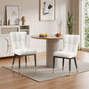 Light Lager Dining Chair in White Jaen Leather