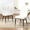 Light Lager Dining Chair in White Jaen Leather