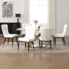 Light Lager Dining Chair in White Jaen Leather