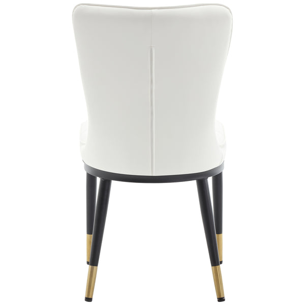 Light Lager Dining Chair in White Jaen Leather