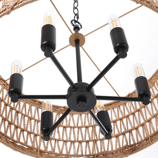 Lipovina chandelier light, Black