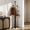 Lonzo Coat Rack in Black Finish, White Marble Base